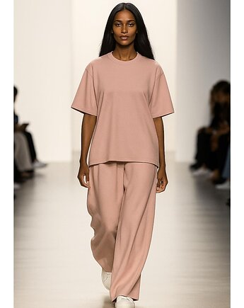 T-shirt pudrowy  YY500330, YULIYA BABICH
