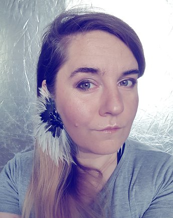 Kolczyki z piór Kolekcja Wings, Blanka Atelier