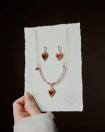 Kodali, kolczyki pozłacane serca