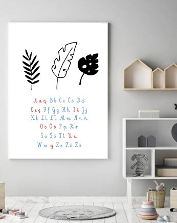 alfabet Montessori  plakat dla dzieci, Plakatowka