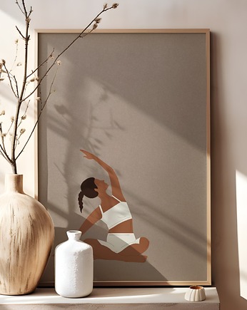 Plakat joga Asany Yoga A3 Medytacja Plakat z motywem jogi Plakat boho, Kalibri Arts