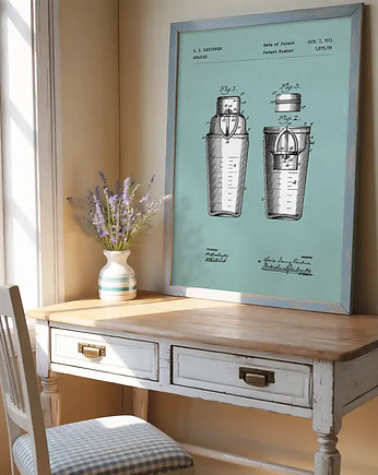Plakat Szejker / Shaker - 50x70 cm - dekoracja kuchni, minimalmill