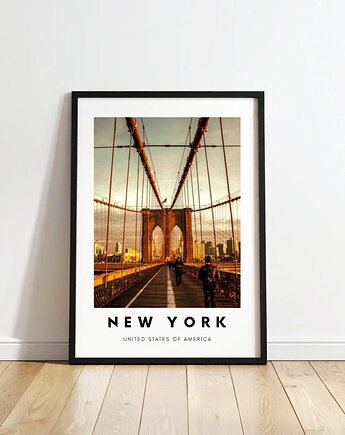 PLAKAT travel poster Nowy Jork zdjęcie personalizacja prezent dla niej, black dot studio