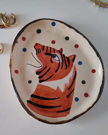 Tygrys - talerzyk ceramiczny, OSOBY - Prezent dla szefa
