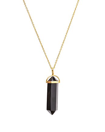 Naszyjnik onyks srebro 925 pozłacane, Coccola JEWELLERY