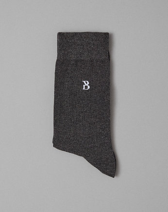 Skarpety męskie stretch cotton szare 40-45, BORGIO
