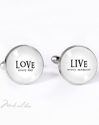 Live - Love - spinki do mankietów, Makaliboo