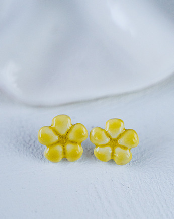 Kolczyki porcelanowe MARIGOLD, rękoczyny