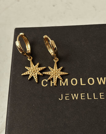 Kolczyki pozłacane Gwiazdka, Chmolowska Jewellery