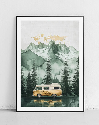 Plakat Kamper w sercu gór, Harvest Maison