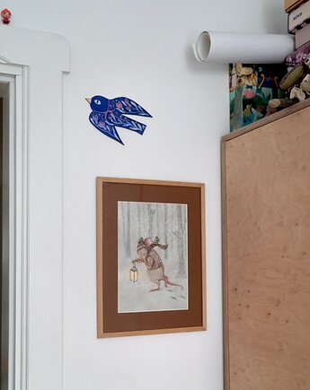 Zimowy spacer  plakat do pokoju dziecka  Hi Little, HI LITTLE