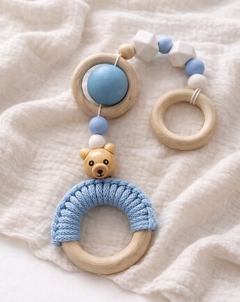 Drewniana zawieszka sensoryczna dla dziecka, Mymami