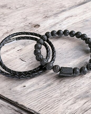 Komplet - OCHRONA - turmalin, skóra, kaktusia