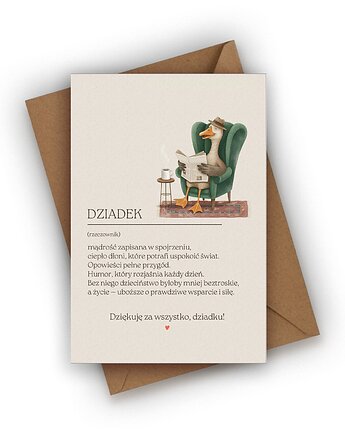 Kartka na Dzień Dziadka- DZIADEK, Czarna Owca Karteczki