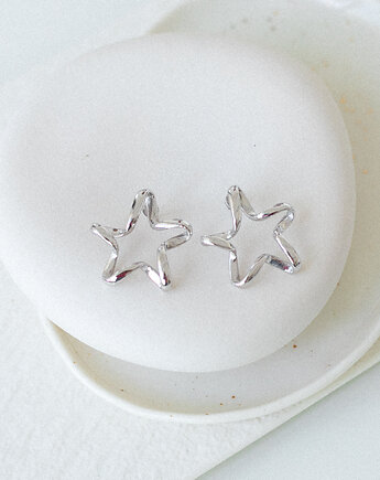 Kolczyki srebrne Gwiazdy No. 2, JEWELRY ANEW