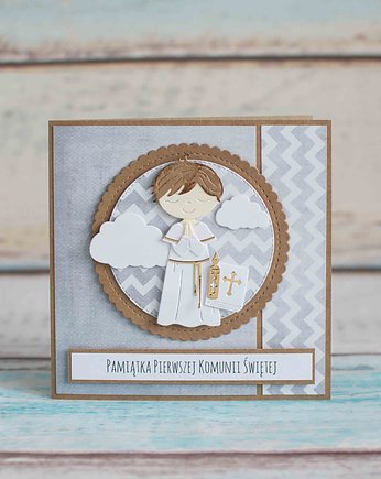 Pamiątka Pierwszej Komunii Świętej - Chłopiec I, LittleBunnyCraft