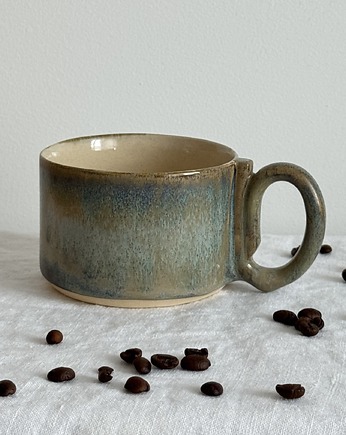 Kubek Ceramiczny 250ml - Srebrny Turkus, bien.ceramics