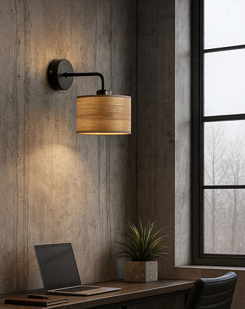 Nowoczesny kinkiet do sypialni AURORA ECO z designerskim abażurem, LYSNE