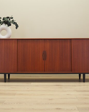 Sideboard tekowy, duński design, lata 70, produkcja: Dania, Przetwory design