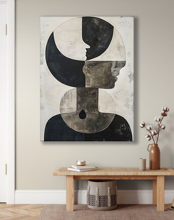 Geometria natury - Obraz na płótnie - Druk Blejtrama, Minimalizm, Loft #44, Black Sapphire Art