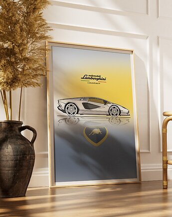 Plakat Motoryzacja -  Lamborghini Countach, Peszkowski Graphic
