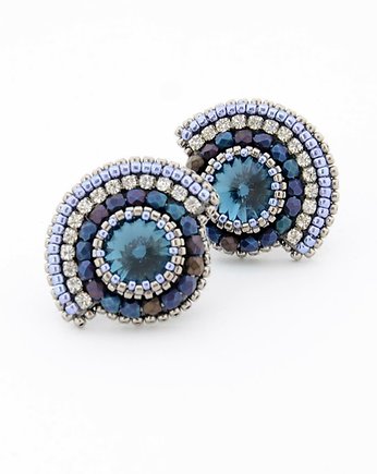Kolczyki Swarovski Wachlarze platinum, Izziland