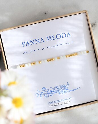 PANNA MŁODA w alfabecie Morse'a - Coś Niebieskiego - Bransoletka, Le Boho Bleu