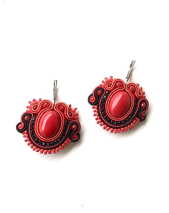 Sutaszowe kolczyki FLAMENCO express, Sylwia Żak