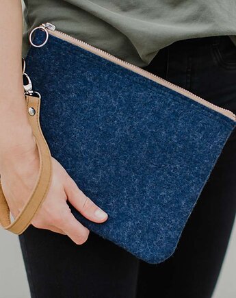 Marmollada - kopertówka filcowa indygo + b, marmollada