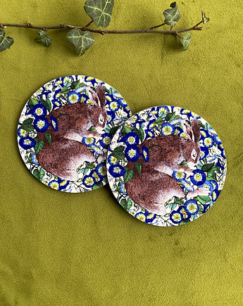 Podkładki pod kubek- Królik- Śpiący królik- ilustracja, BOSKE