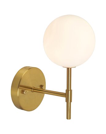 Złota lampa ścienna Sigma 25cm, Elado