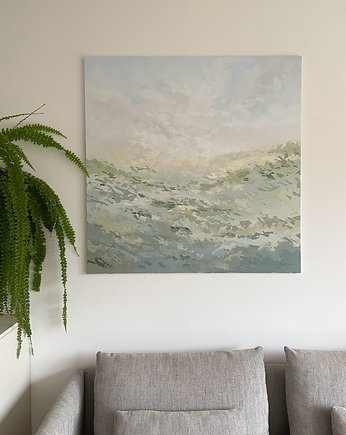 Obraz na płótnie 110x110 cm  farby akrylowe, Beata Jarecka