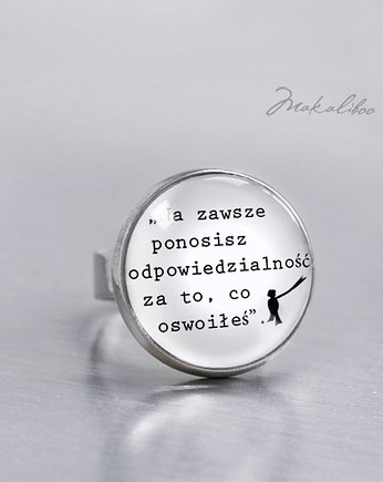 Pierścionek Mały Książę "Odpowiedzialność" - simple ring, Makaliboo