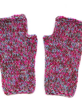 Mitenki Lidia-bezszwowe rękawiczki bez palców z krótkim kciukiem, RękaProduction