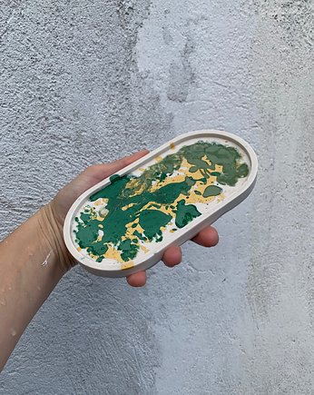 Podstawka owal zielona abstrakcja, FORMIARZ