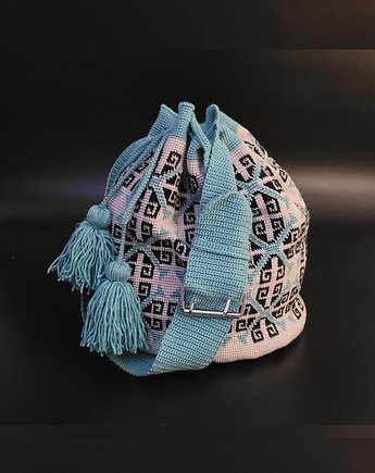 Torba worek Wayuu, ręcznie robiona (idealny prezent), Kolonitki