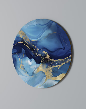 AZURE DREAMSCAPE Obraz okrągły 69cm - dekor dębu, SPACEREBELS