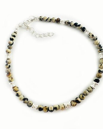 SALT AND PEPPER  bransoletka  JASPIS, kamienie naturalne, Anemon Atelier