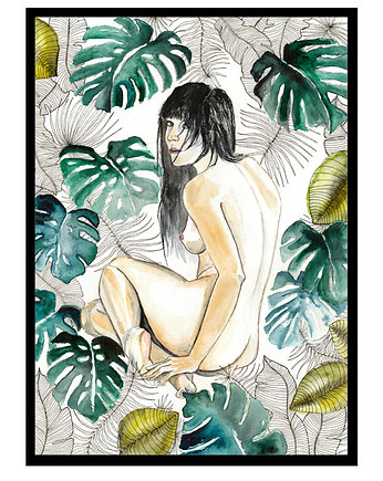 Akt z monsterami, 42x30, A3, JUST ILUST Justyna Małczak