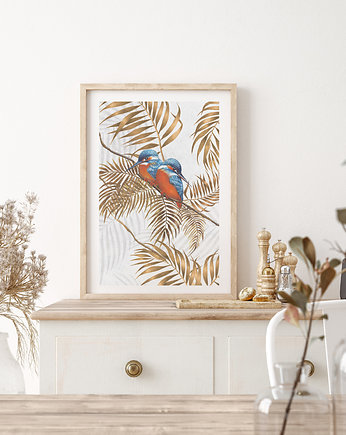 Plakat Kingfisher Gold Palm, LeChart