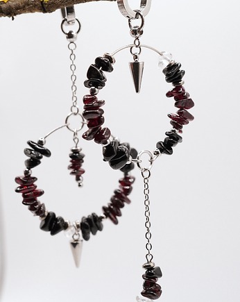 Kolczyki Garnet Edge, Unique