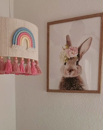 Lampa wisząca do pokoju dziecięcego tęcza, chwosty, Boholine