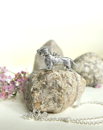 Srebrna zawieszka pies jamnik, 4 Seasons Jewelry