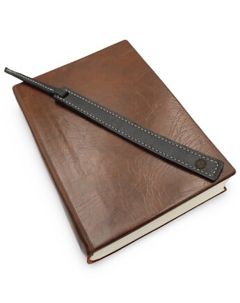 Skórzana Zakładka do Książki Czarna Wyjątkowy Design - Parker Quality, Parker Quality