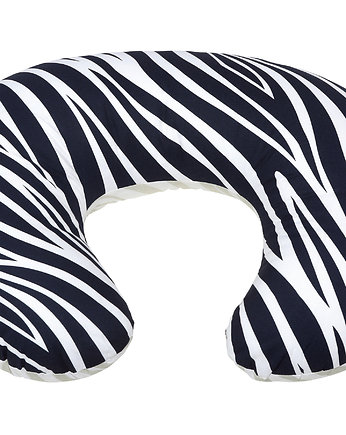 Fasolka poduszka do karmienia zebra niebieska, Motherhood