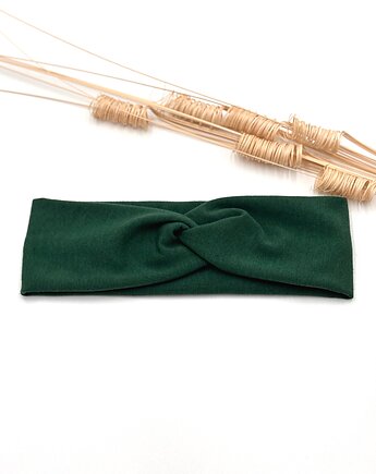 Opaska z dzianiny Zielona, wu handmade