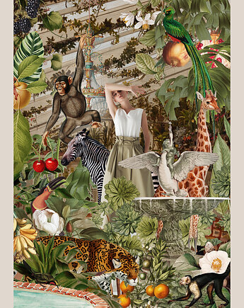 Plakat - Glasshouse Story, hint of time collage studio