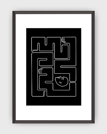 Plakat Labirynth Black, megurum.art