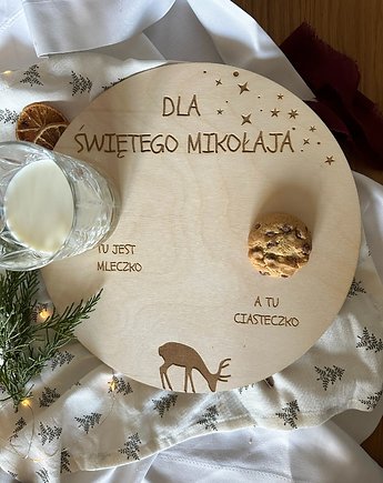 Drewniany talerzyk dla Świętego Mikołaja, Winietka dekoruje