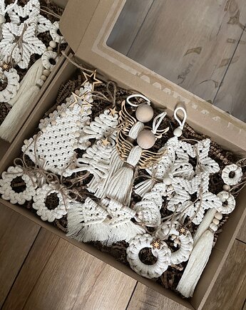 Zestaw ozdób choinkowych 24 sztuki, Passatempo handmade